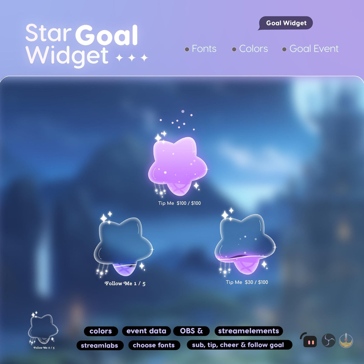 Animated Star Goal Widget