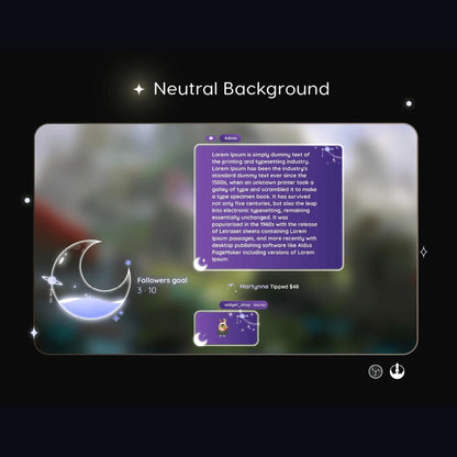 Cosmic Galaxy Chat Widget