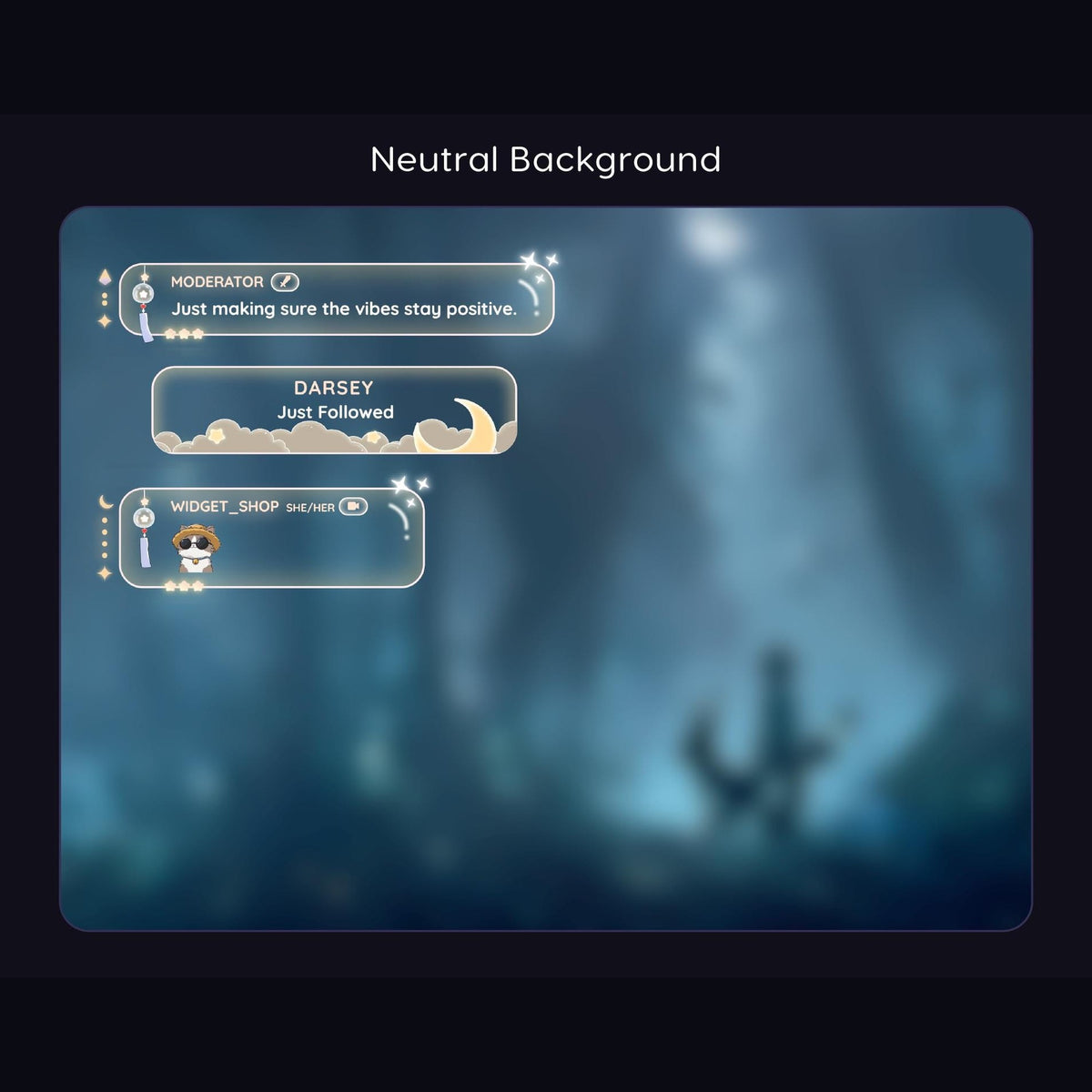 Moon Star Chat Widget