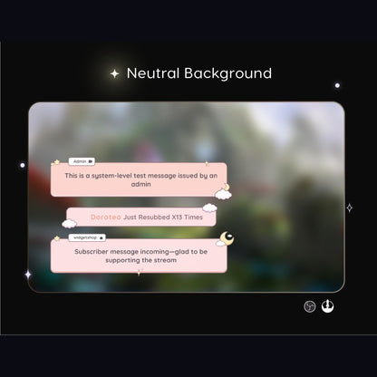 Pastel Moon Chat Widget