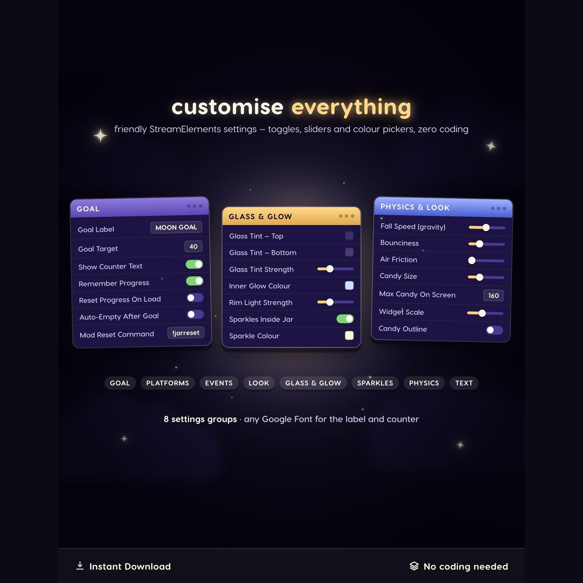 Customise everything
