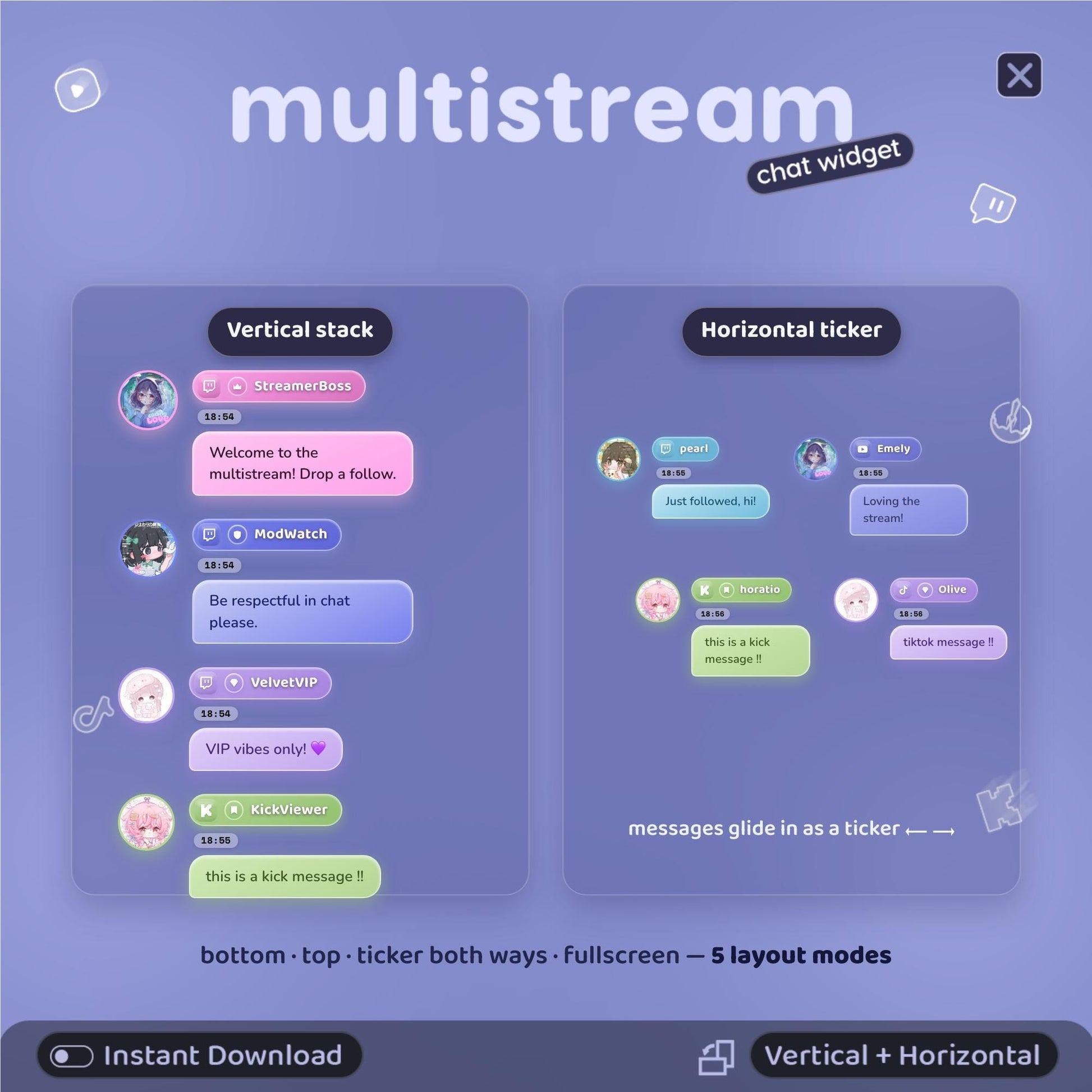 Layout modes