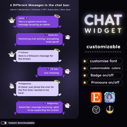 Spooky Halloween Chat & Goal Widgets for Twitch Kick YouTube | Starry Night | StreamElements Streamlabs OBS