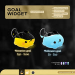 Pikachu Goal Pokemon Liquid Filling Goal Widget is fully customisable for Twitch Streamlabs and Stream-elements