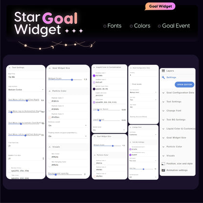 Animated Star Goal Widget