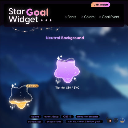 Animated Star Goal Widget
