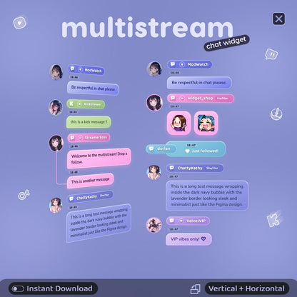 Multistream Chat Widget