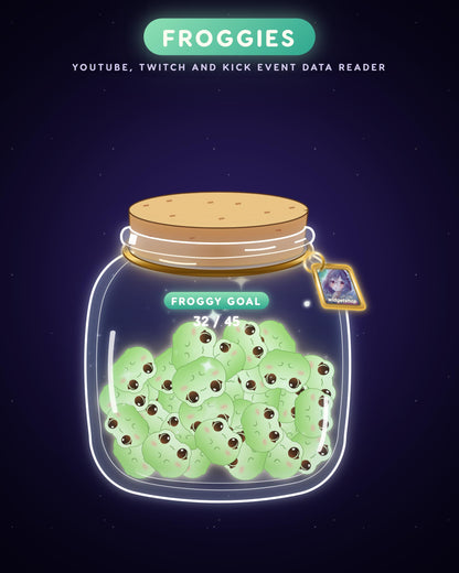 Animated Moon Jar Goal Widget